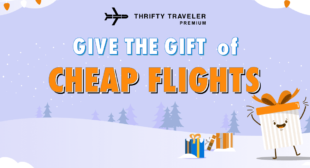 Give the Gift of Cheap Flights with a Thrifty Traveler Premium Gift Card